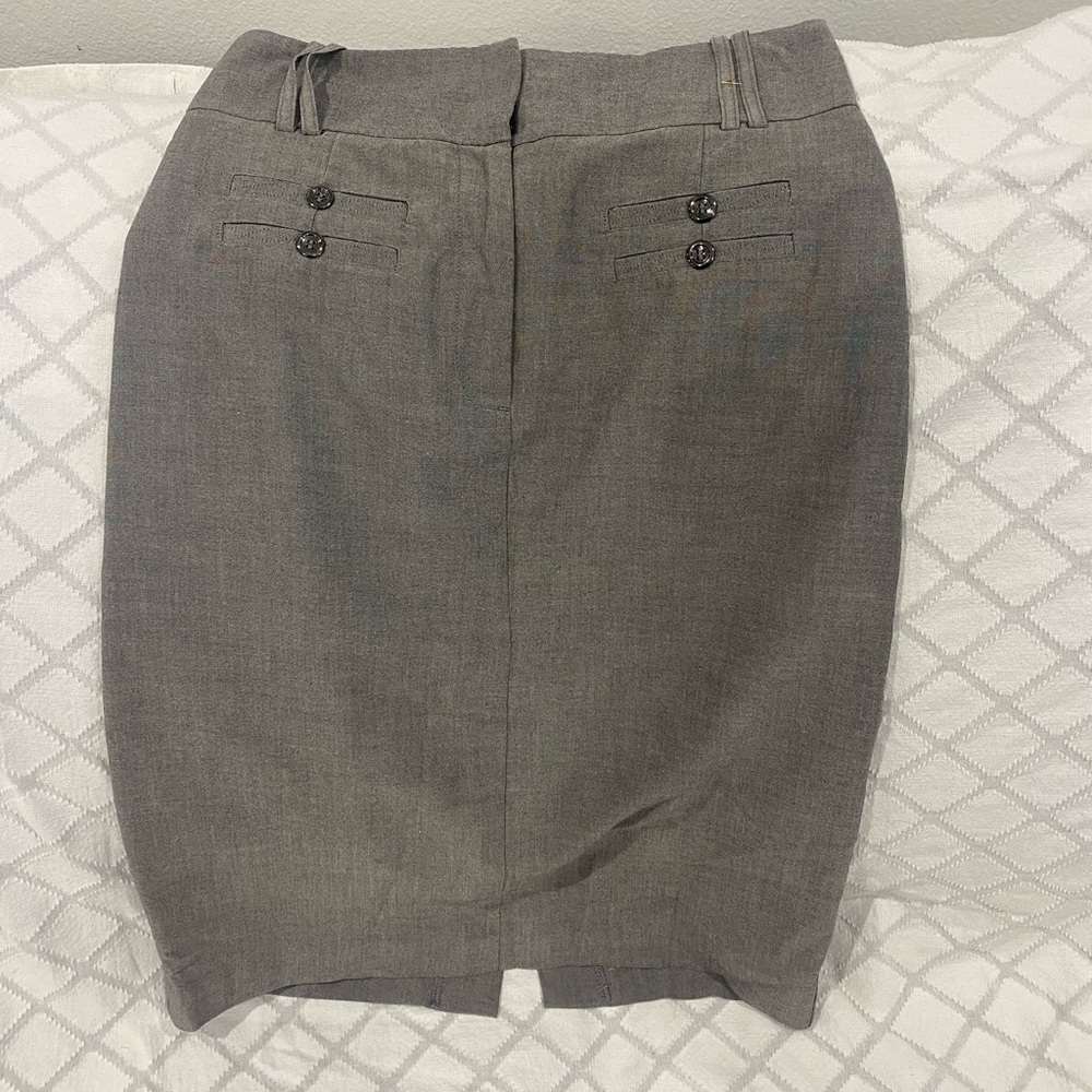 Worthington Charcoal Pencil Skirt